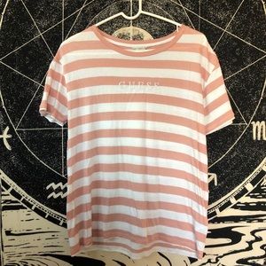 Guess Pink Striped tee